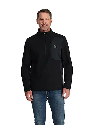 SPYDER | Herren Pullover mit 1/2 Zip BANDIT | schwarz